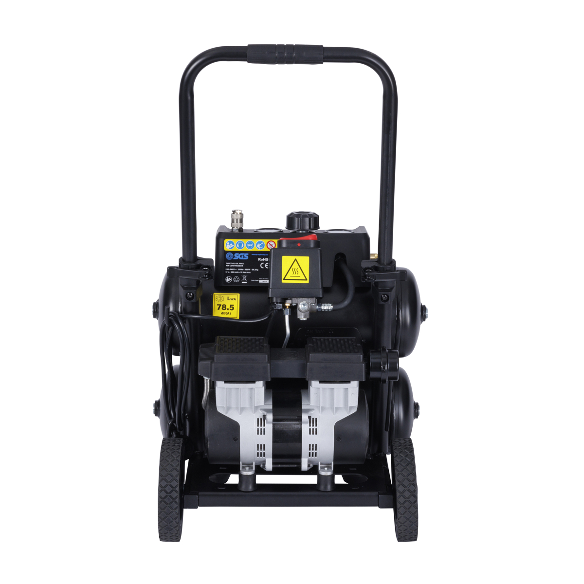 SGS Silent Air Compressor Oil Free 17L 1HP 5.6CFM